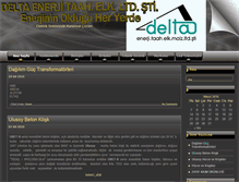 Tablet Screenshot of deltaenerji.com